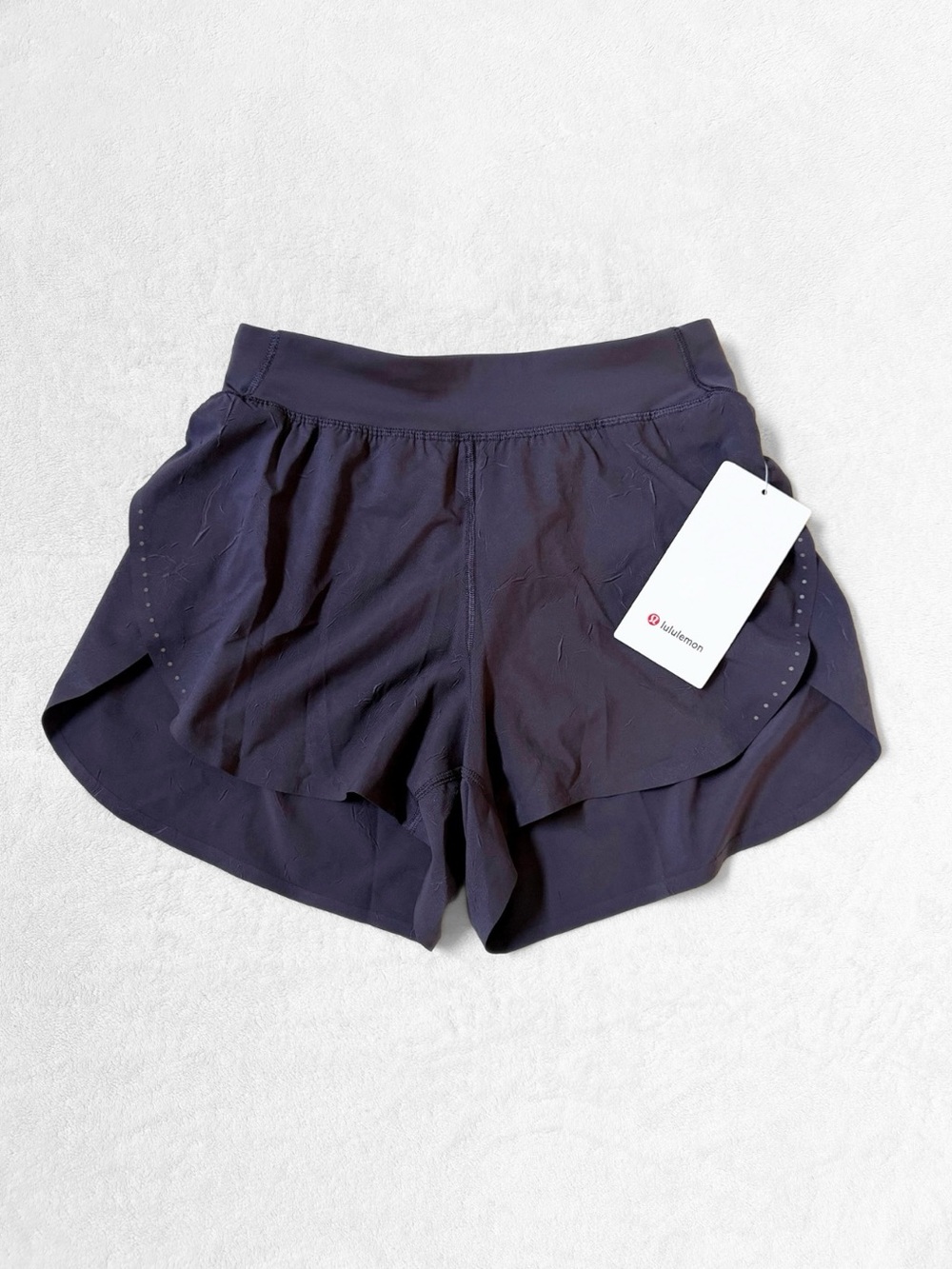NWT Lululemon Fast and Free HR Split Short 3” Crinkle – Atmospheric Purple – XS